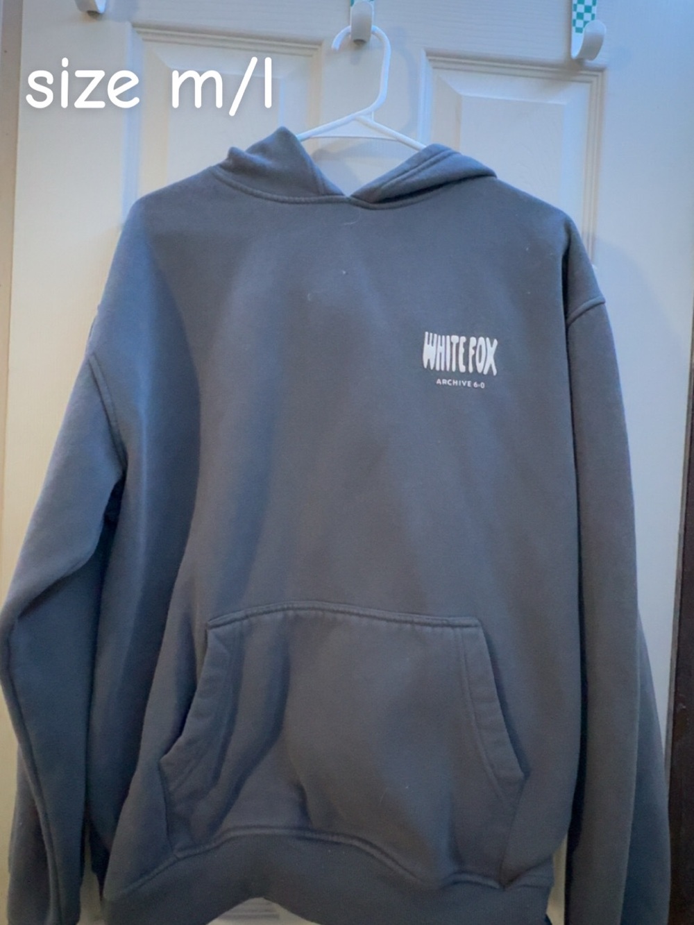 White Fox Boutique Gray Pullover Hoodie